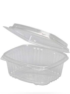 Flat Lid Hinged Deli Container 12oz